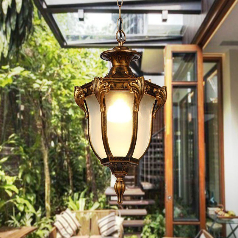 Outdoor Lighting Chandelier - Amerykańskie zewnętrzne lampy wiszące, wodoodporne, na