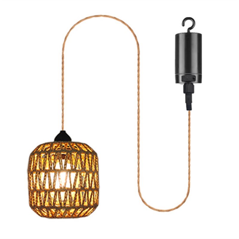 Outdoor Lighting Chandelier - Świeży, zasilany bateryjnie żyrandol zewnętrzny, pleciona