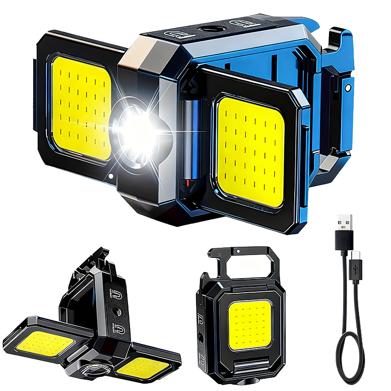 Outdoor Lighting For Camping - Mini Latarka Brelokowa COB Światło Robocze