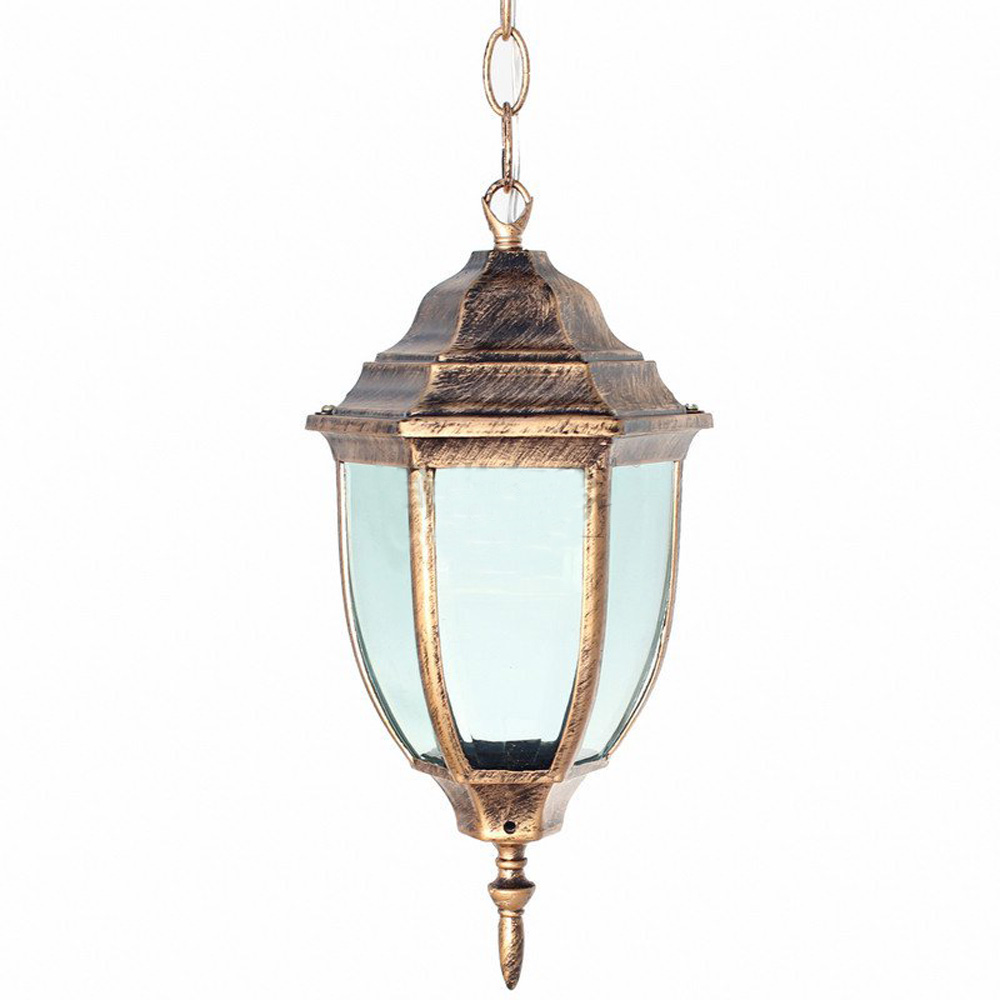 Outdoor Lighting Bronze - Zewnętrzna wodoodporna lampa wisząca w stylu