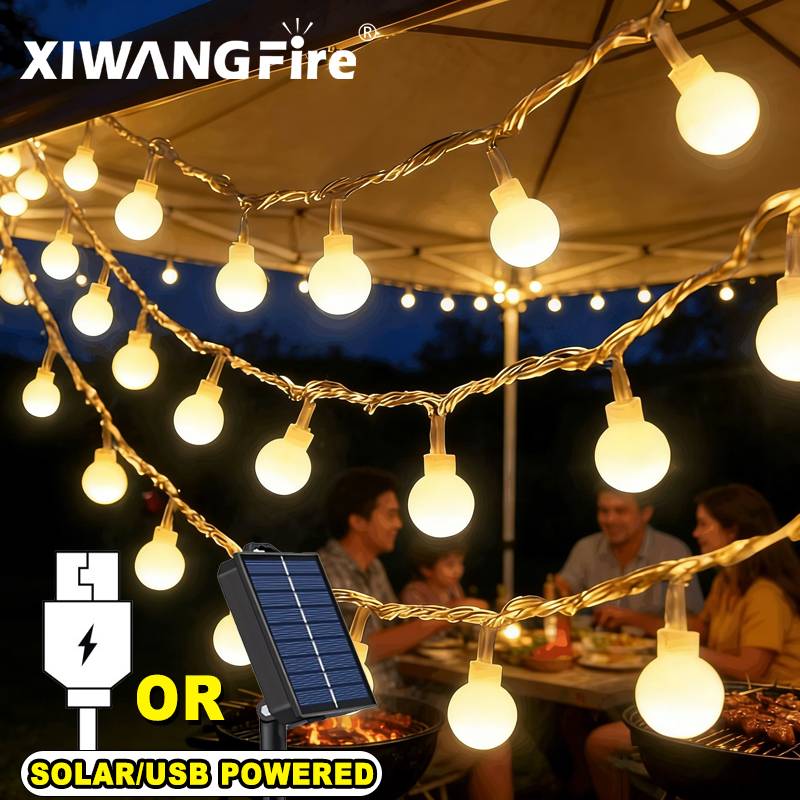 Lampki solarne/USB/bateryjne,  – Outdoor Lighting For Camping recenzja i cena