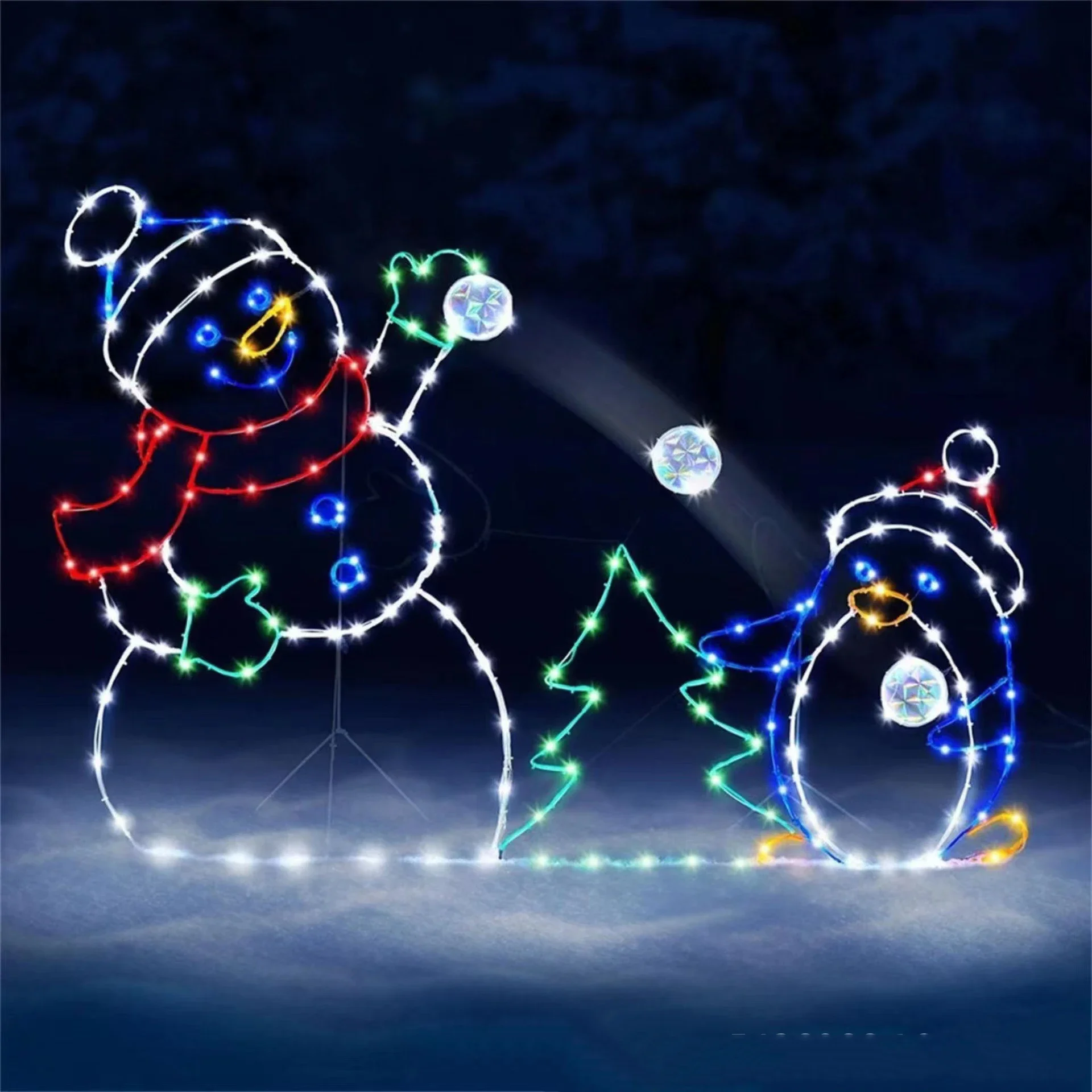 Animowany Śnieżynka Świetlna L – Xmas Outdoor Lighting Decorations recenzja i cena