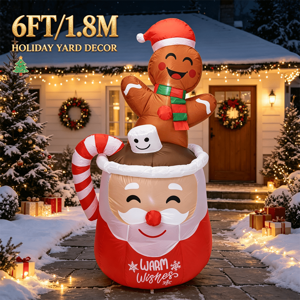 6-stopowa dmuchana dekoracja ś – Xmas Outdoor Lighting Decorations recenzja i cena