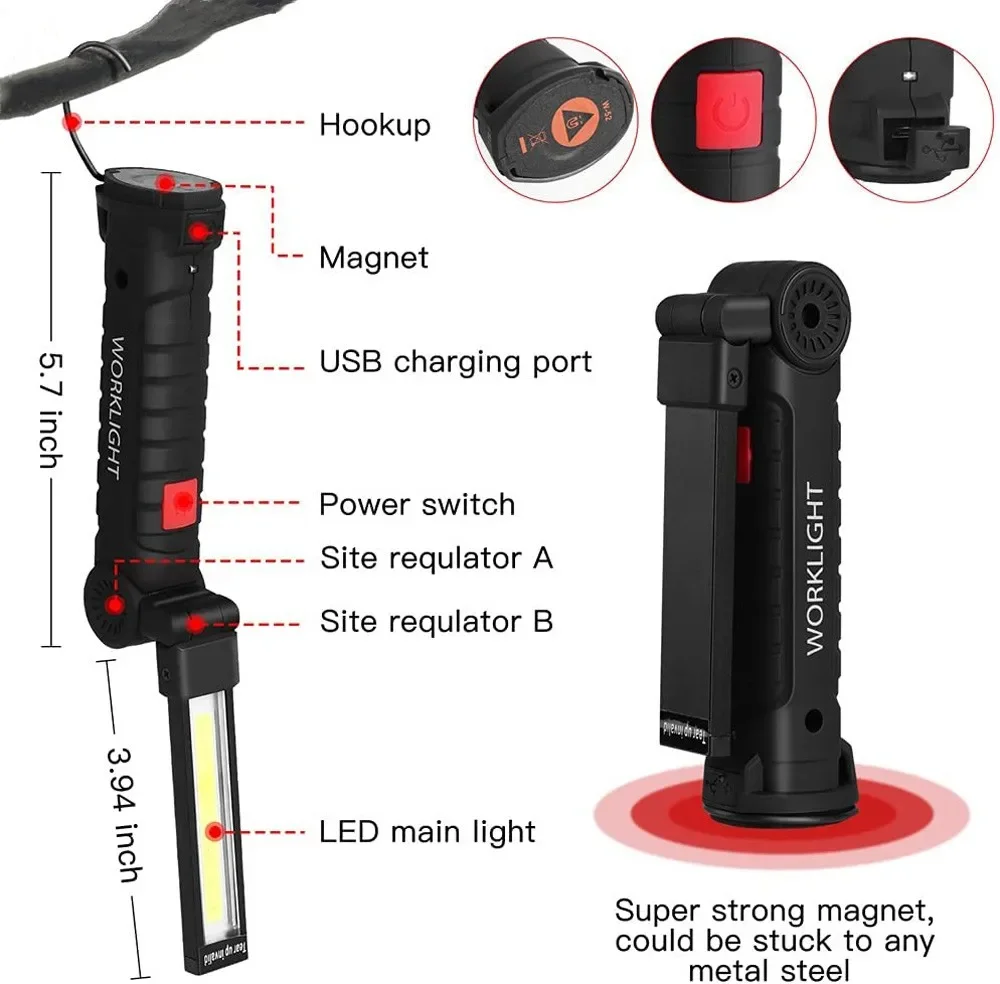 Przenośna latarka LED COB Łado – Outdoor Lighting For Camping recenzja i cena