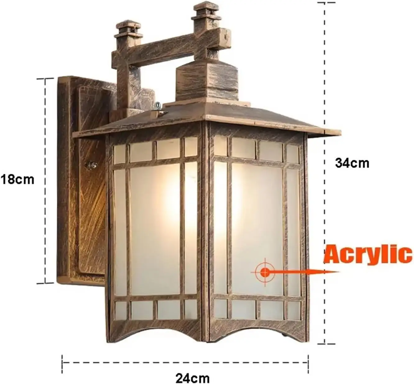 Lampa ścienna wodoodporna, now – Outdoor Lighting Bronze recenzja i cena