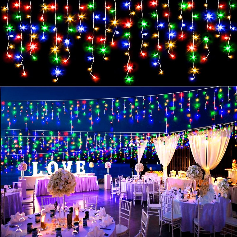 4M LED kurtyna łańcuchy świetl – Xmas Outdoor Lighting Decorations recenzja i cena