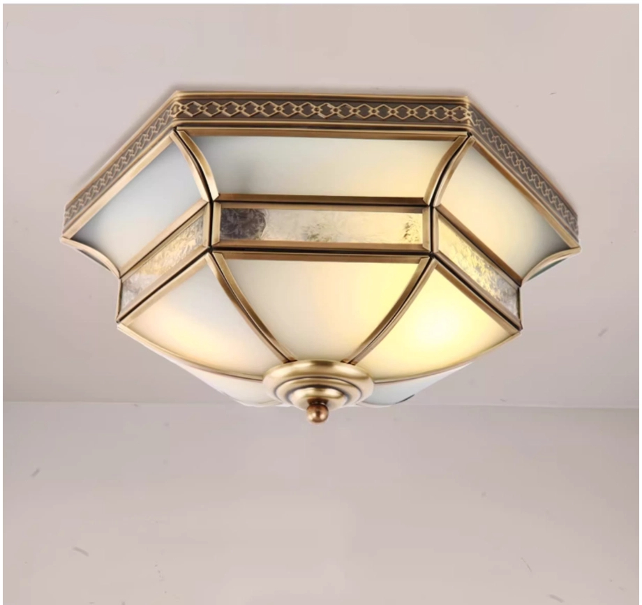Miedziana lampa sufitowa w sty – Outdoor Lighting Bronze recenzja i cena