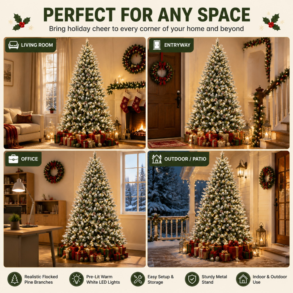 Ozdobiona sztuczna choinka z p – Xmas Outdoor Lighting Decorations recenzja i cena