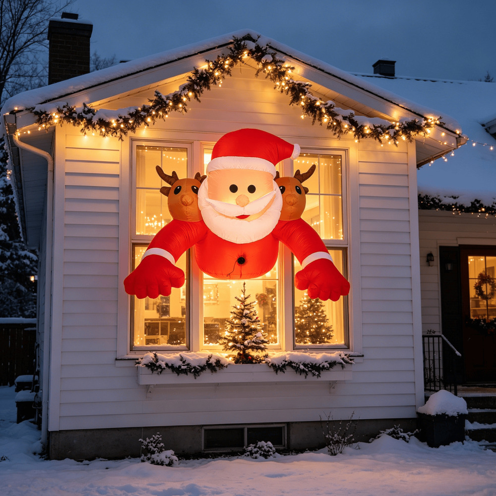 1,8-metrowy dmuchany Święty Mi – Xmas Outdoor Lighting Decorations recenzja i cena